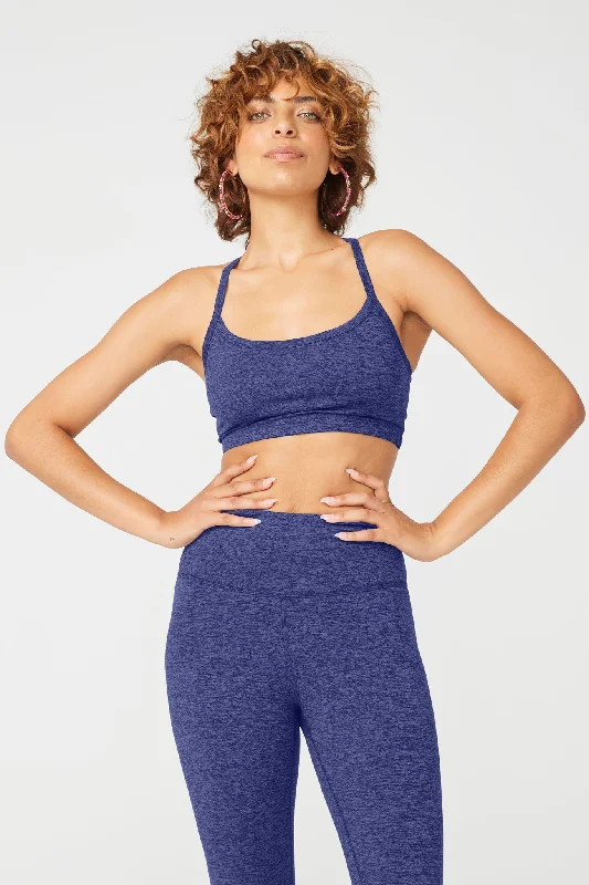 TLC Y-Back Bralette in Heathered Navy