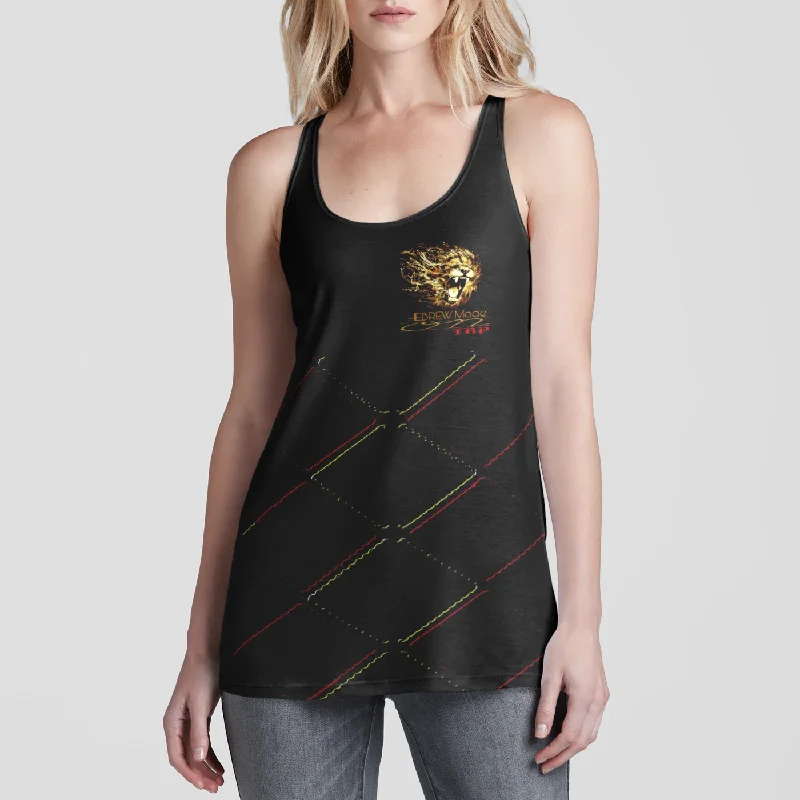 Hebrew Mode - On 02 Ladies Designer Racerback Tank Top