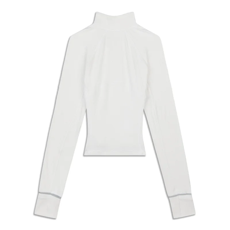 It's Ribbed Cropped Half Zip - Resale