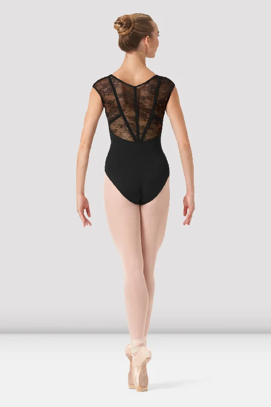 Ladies Hava Floral Lace Leotard