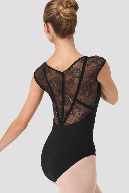 Ladies Hava Floral Lace Leotard