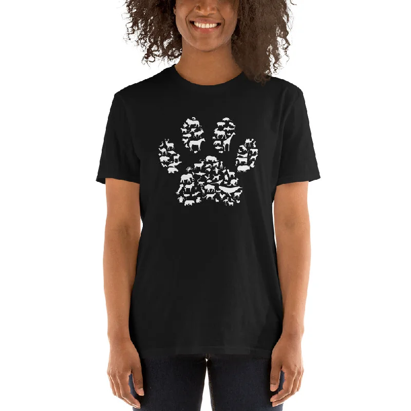 Love for All Animals Paw Print T-Shirt