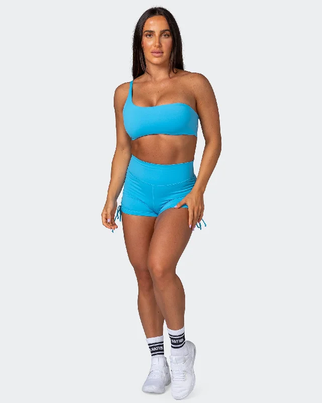 Movement One Shoulder Bralette - Ibiza Blue