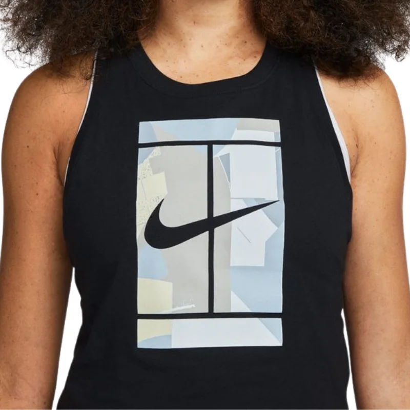 Nike Court Women Seasonal Tennis Tank - Black