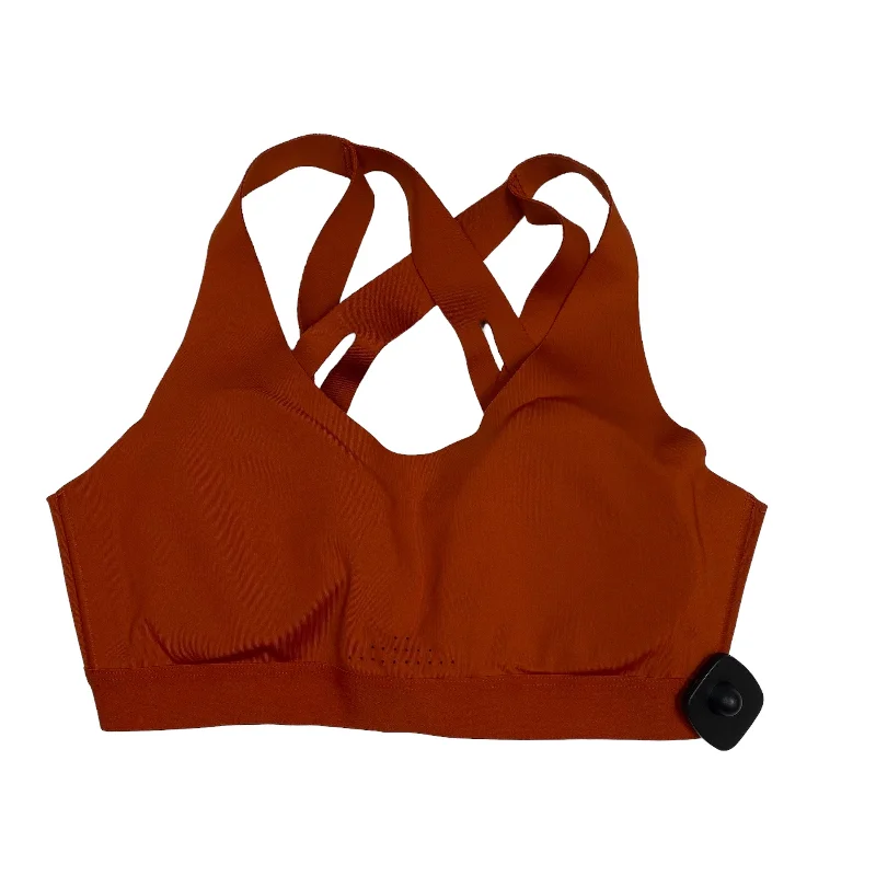 Orange Athletic Bra All In Motion, Size M