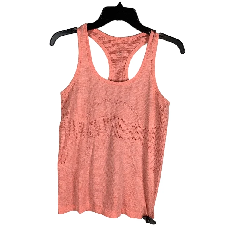 Orange Athletic Tank Top Lululemon, Size 8