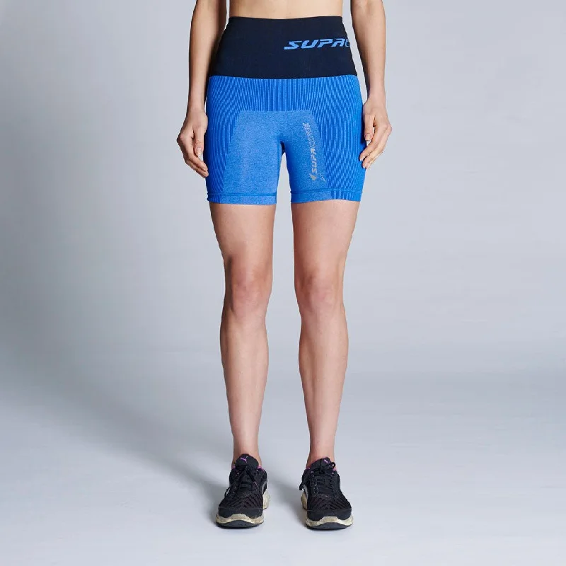 Patented Women's CORETECH® Injury Recovery and after birth (Postpartum) Compression Shorts (Blue)