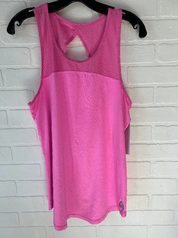 Pink Athletic Tank Top Reebok, Size L