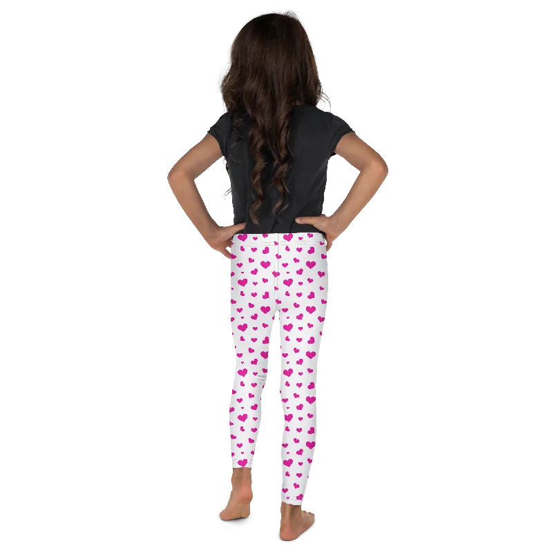 Pink Hearts Kid's Leggings