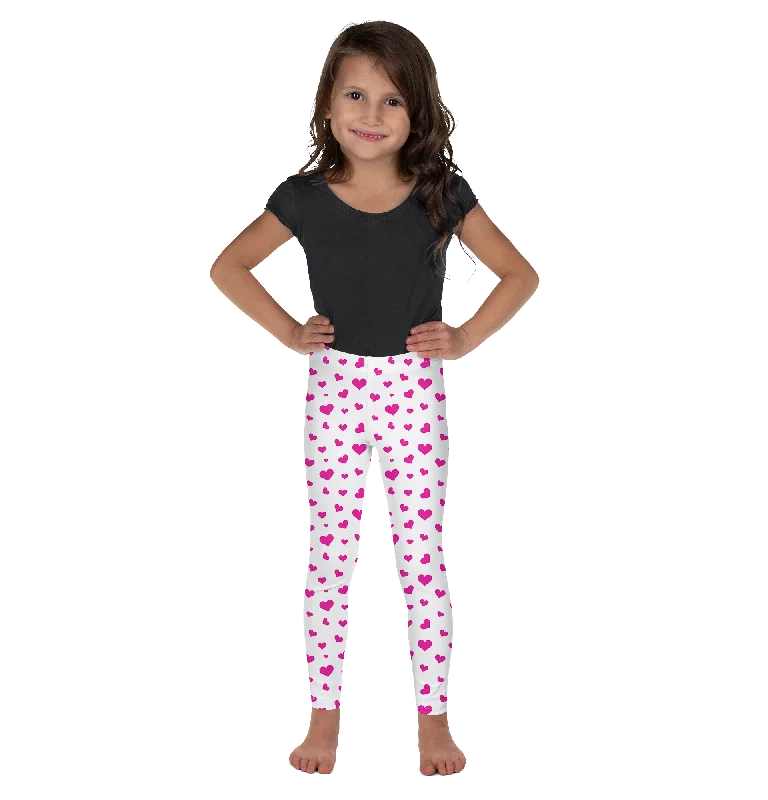 Pink Hearts Kid's Leggings