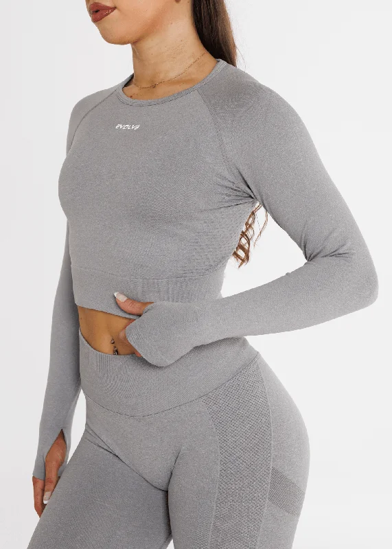 Prime Seamless Long Sleeve - Ash