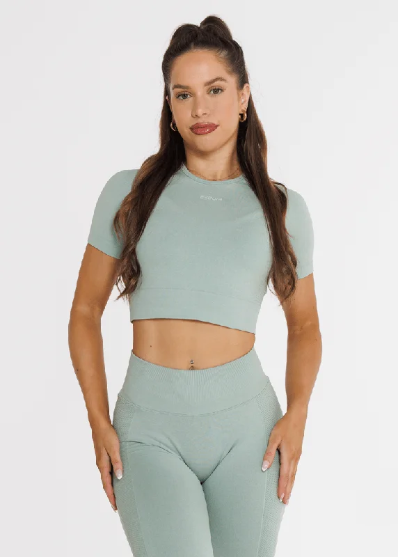 Prime Seamless Short Sleeve - Pistachio