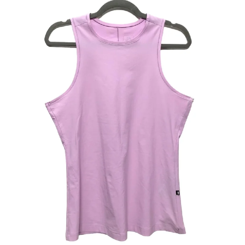 Purple Athletic Tank Top On, Size L