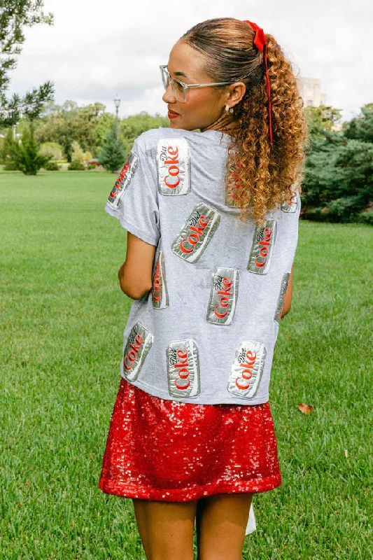 Grey Scattered Diet Coke® Can Tee