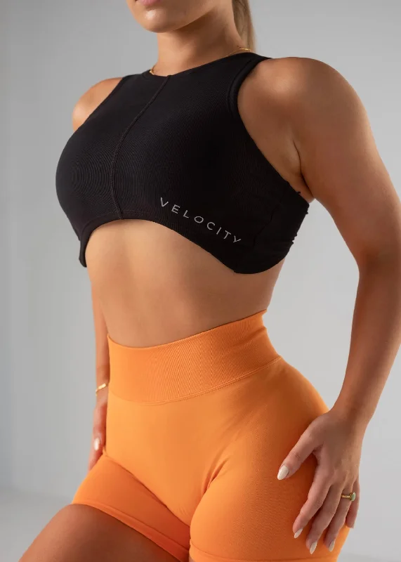 RACER CROP - BLACK