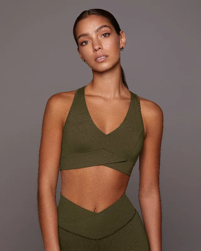 Ray V-Neck Longline Bra