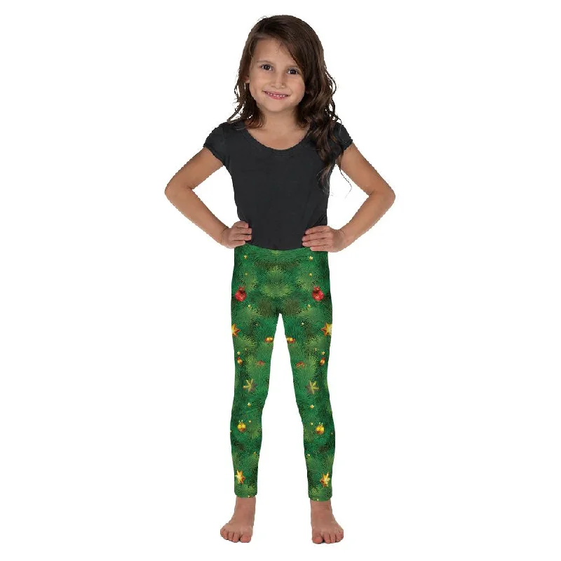 Realistic Christmas Tree Kid's Leggings