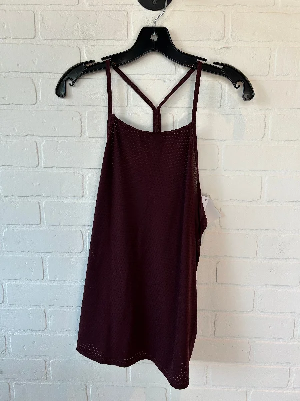 Red Athletic Tank Top Athleta, Size L