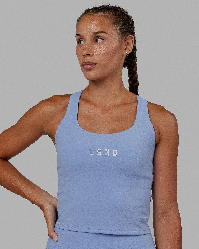 Rep Shelf Bra Performance Tank - Arctic Blue