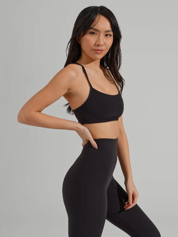 Reversible Sports Bra - Onyx Black and White