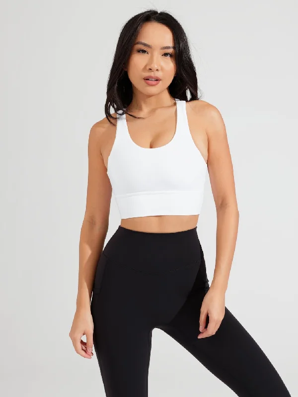 Rosa Sports Bra - White