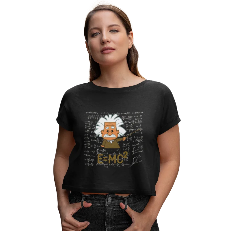 Einstein Scientist Crop Top T Shirt C11