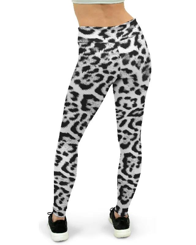 Snow Leopard Skin Yoga Pants