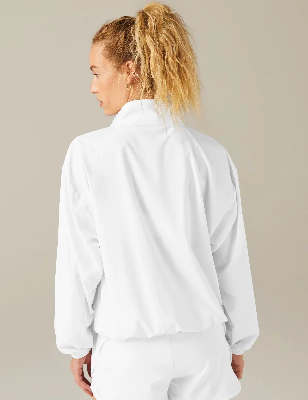 Stretch Woven In Stride Half Zip Pullover