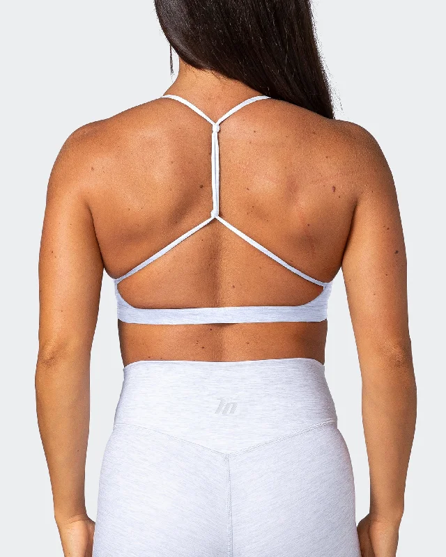 Sun Kissed Bralette - White Grey Marl