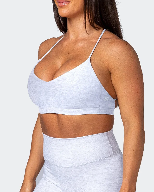 Sun Kissed Bralette - White Grey Marl