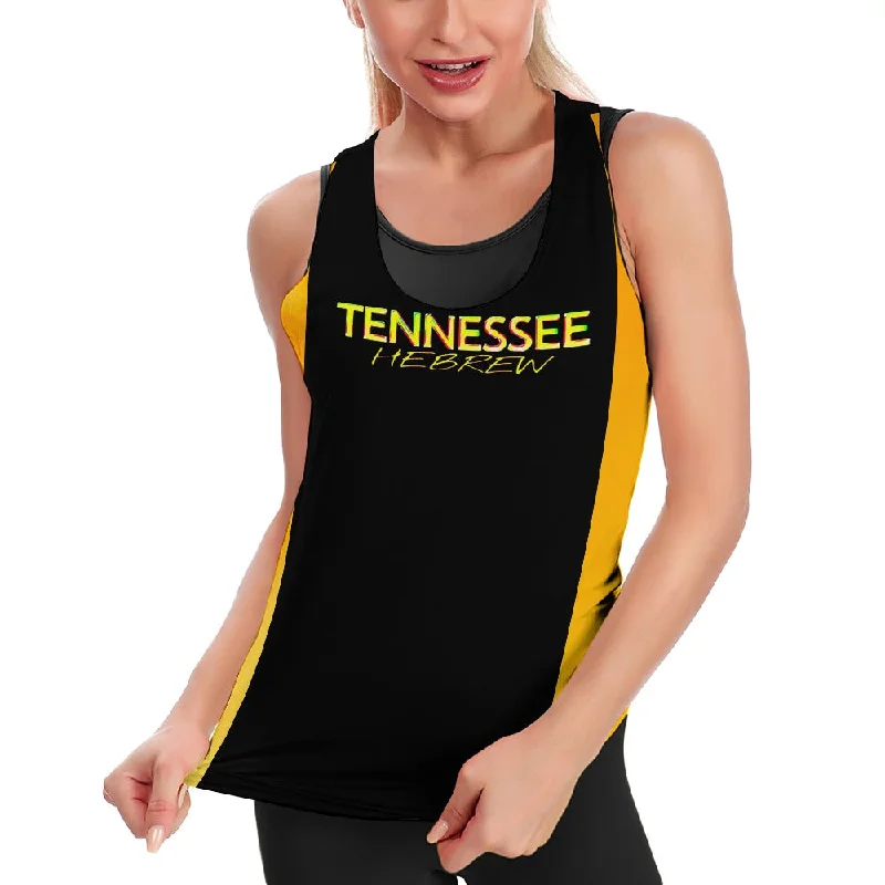 Tennessee Hebrew 01 Ladies Designer Sweat Absorbing Tank Top