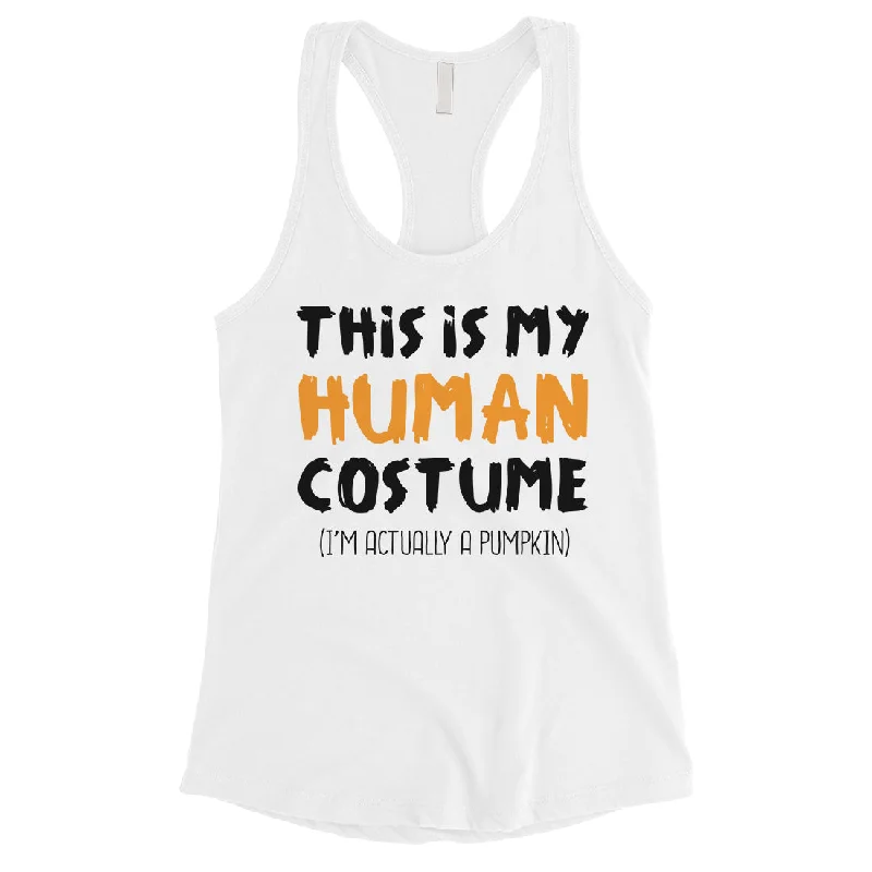 This Is My Human Costume Womens Tank Top