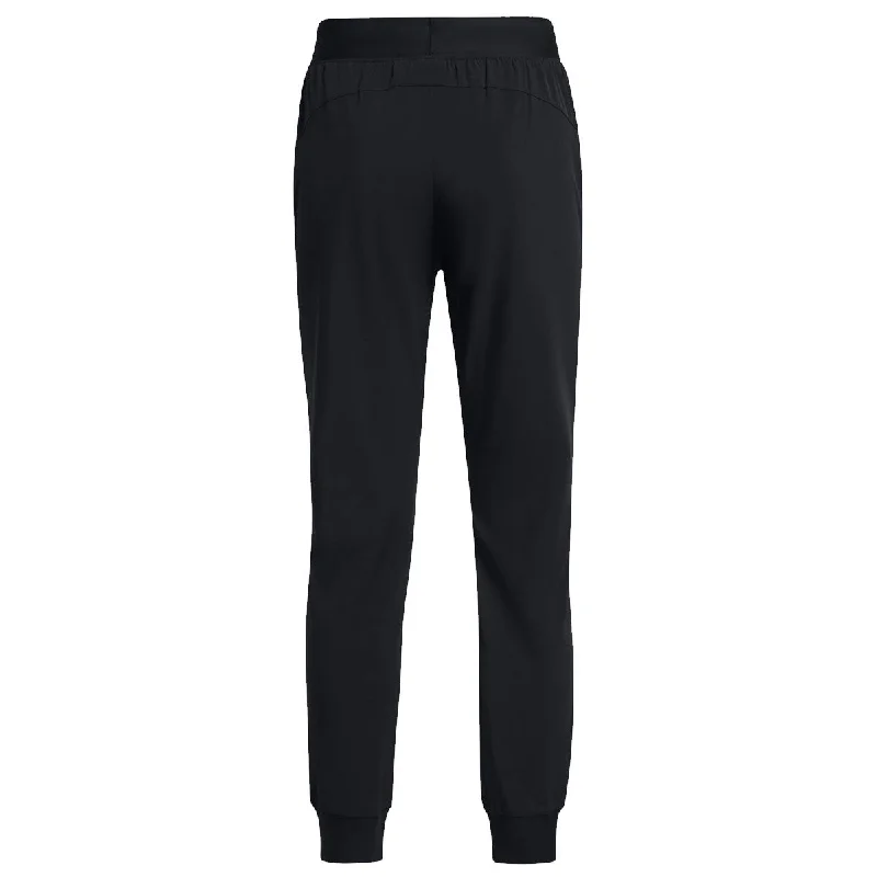 Under Armour Rival High Rise Woven Pants - Womens - Black/White