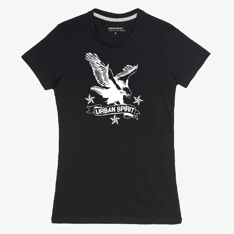 US Tattoo Eagle Women Crew Neck