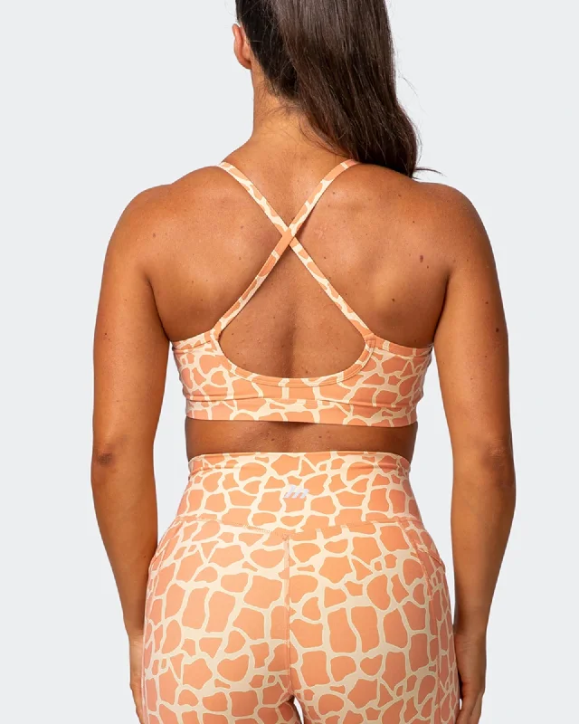 WEIGHTLESS BRA Paradise Giraffe Print