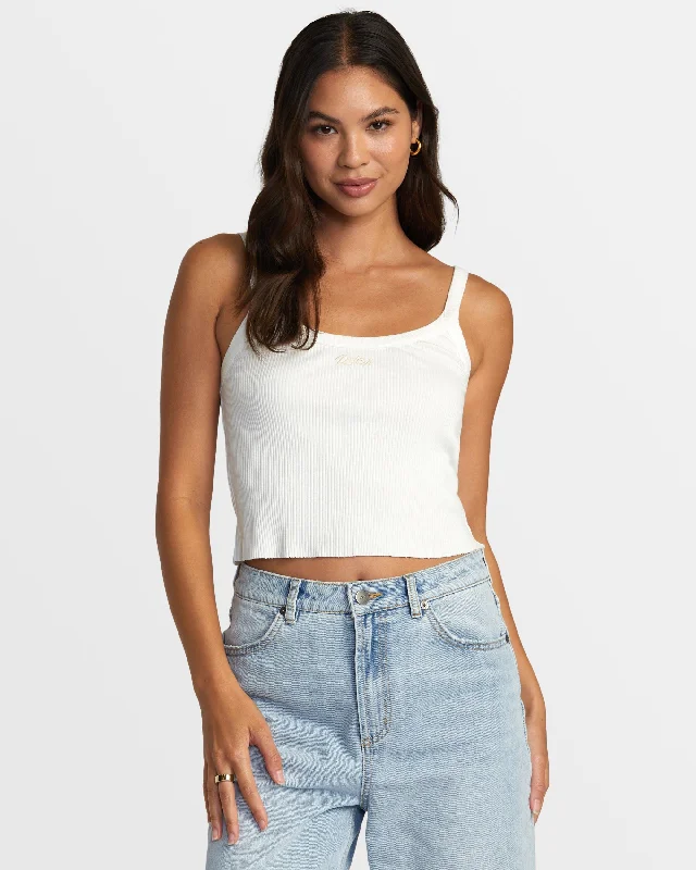 Westside Crop Top - Whisper White