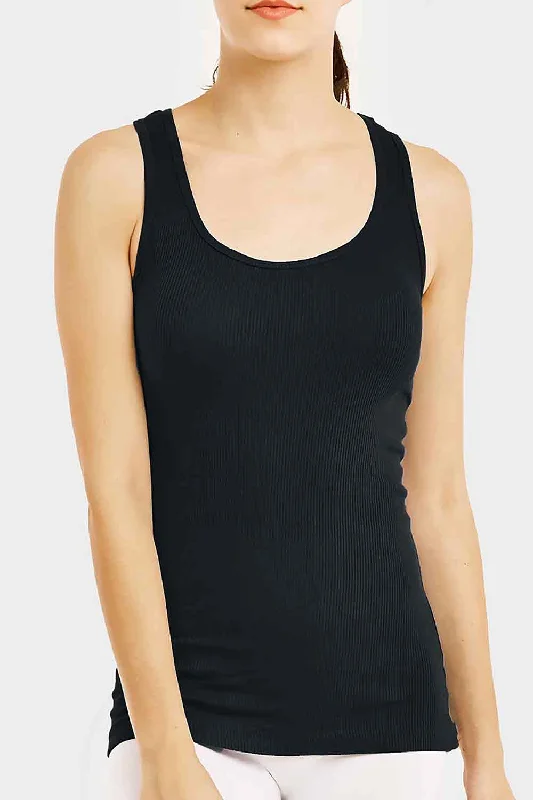 Women's Ribbed Tanks Tops| Sleeveless Basic Color (3 Packs)